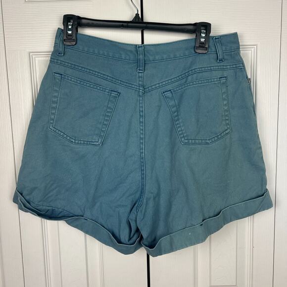 Vintage 90s Y2K Cenza by Palmettos blue cotton shorts Modern Medium 10 Womens - Picture 4 of 6